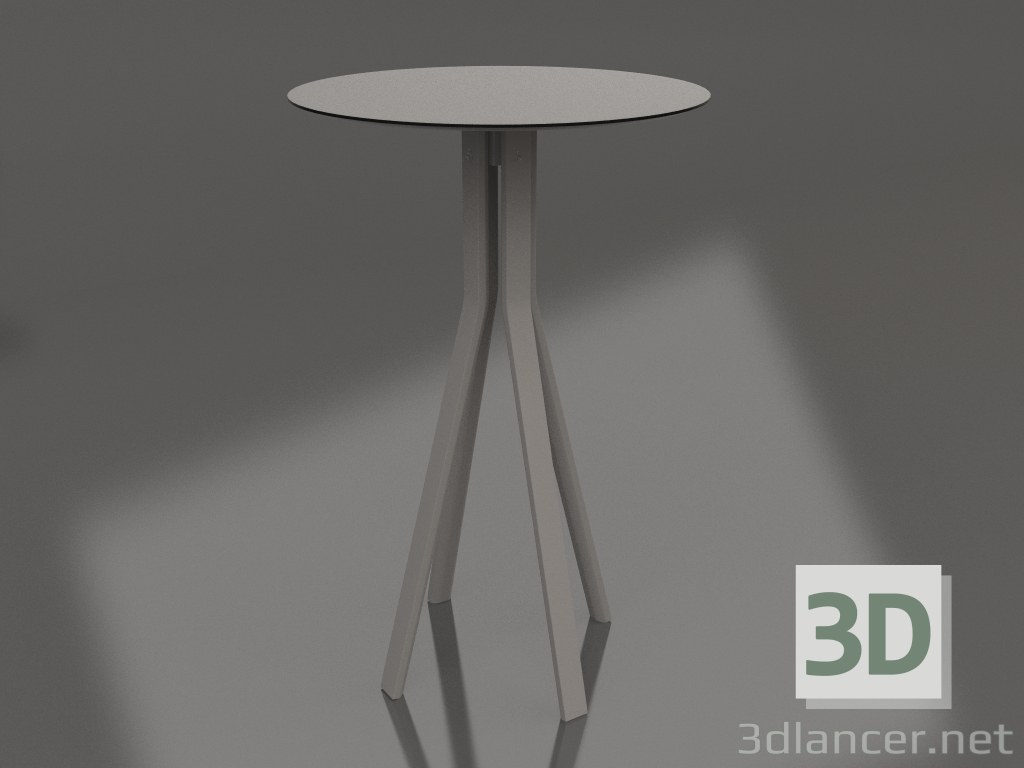 modello 3D Tavolino da bar (Grigio quarzo) - anteprima