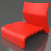 3d model Sillón club (rojo) - vista previa