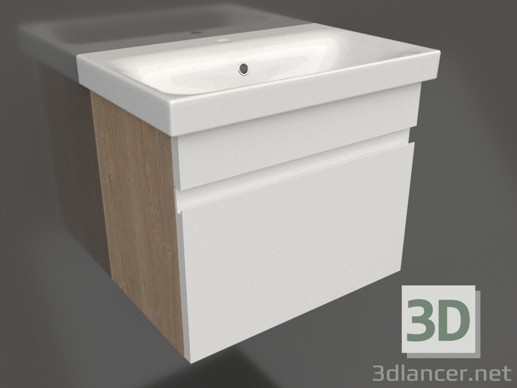 3D Modell Hängeschrank 60 cm (SRT0106DB) - Vorschau