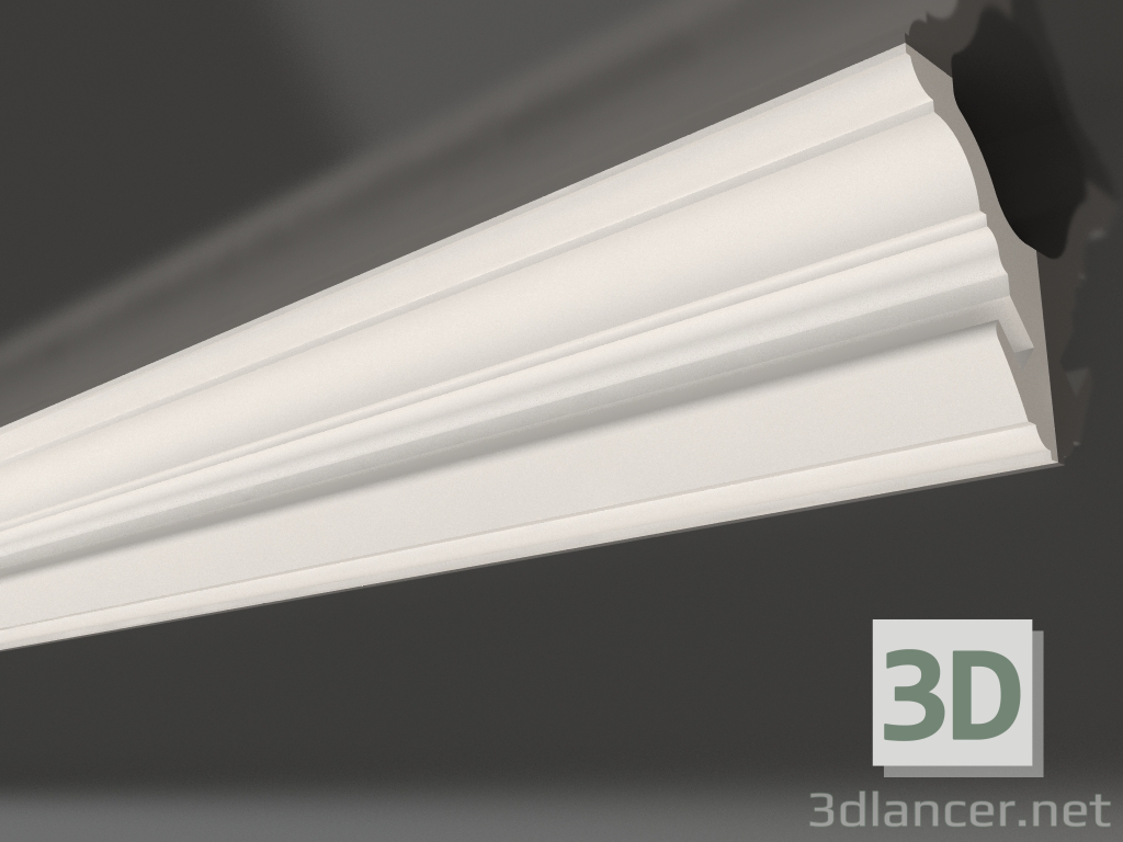 modello 3D Cornice soffitto in gesso con illuminazione KGC 039 2 (160x107) - anteprima