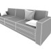 3d model Sofa minimalism 2700h800h800mm - preview