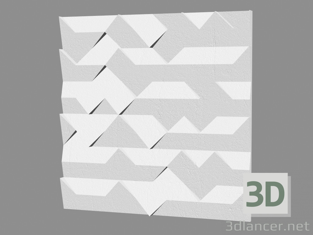 Modelo 3d Painel de parede de gesso (art. 169) - preview