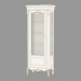 3d model Showcase one-door BN8802SX (white with gold patina) - preview