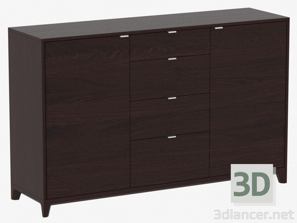 3D Modell Truhe FALL №4 (IDC016102000) - Vorschau