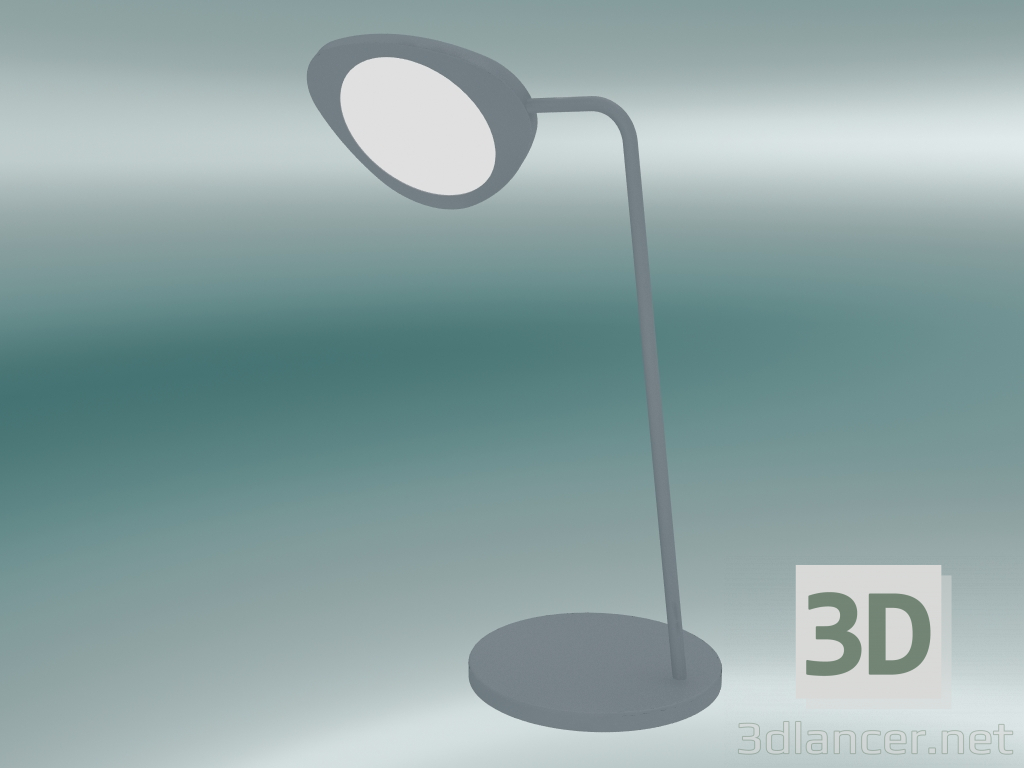 modèle 3D Lampe de table Leaf (Gris) - preview