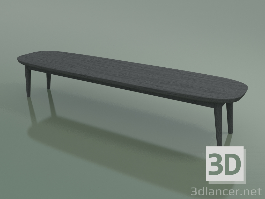 3d model Coffee table oval (248 R, Gray) - preview