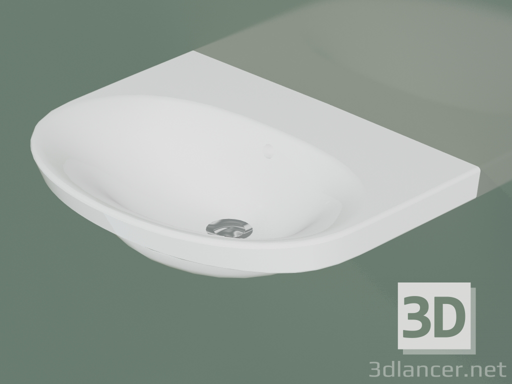 3D modeli Banyo lavabosu Nautic 5556 (55569901, 56 cm) - önizleme