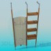 3d model Clothes hanger in corridor - preview