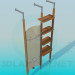 3d model Clothes hanger in corridor - preview