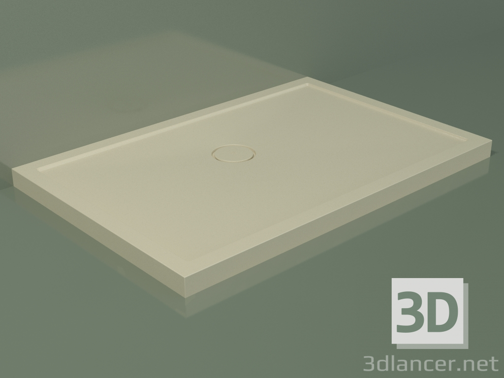 Modelo 3d Base de duche Medio (30UM0121, Bone C39, 120x80 cm) - preview