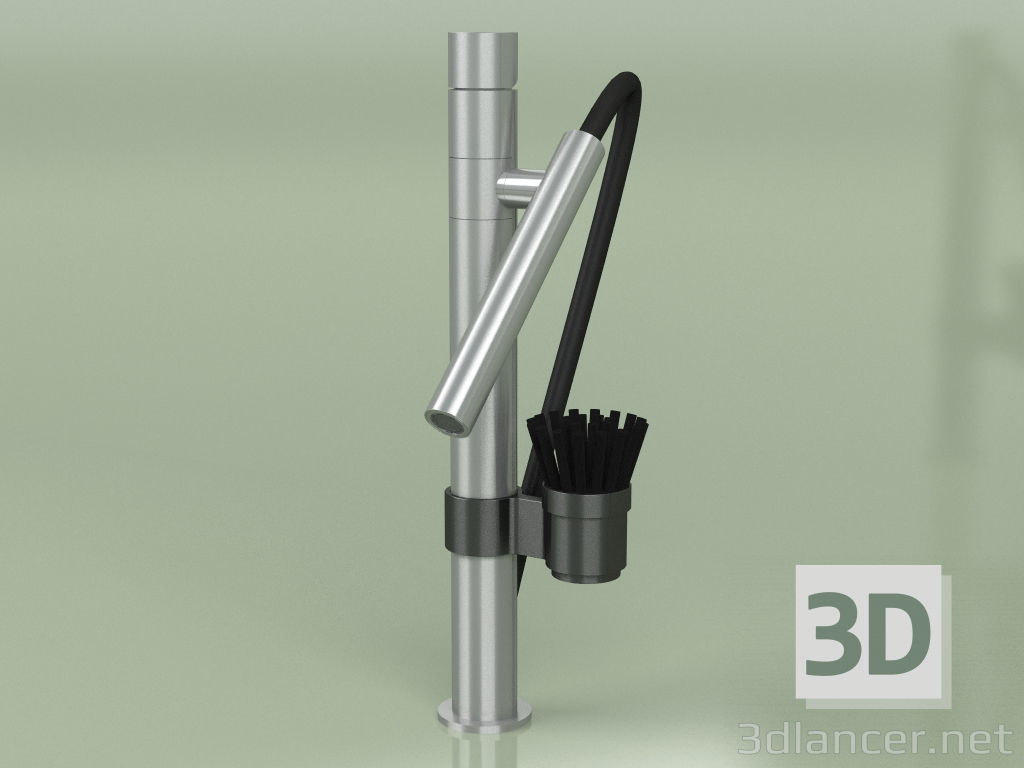 3d model Mezclador para fregadero de cocina con teleducha extraíble extraíble, con set "Hydrograph" (400) - vista previa