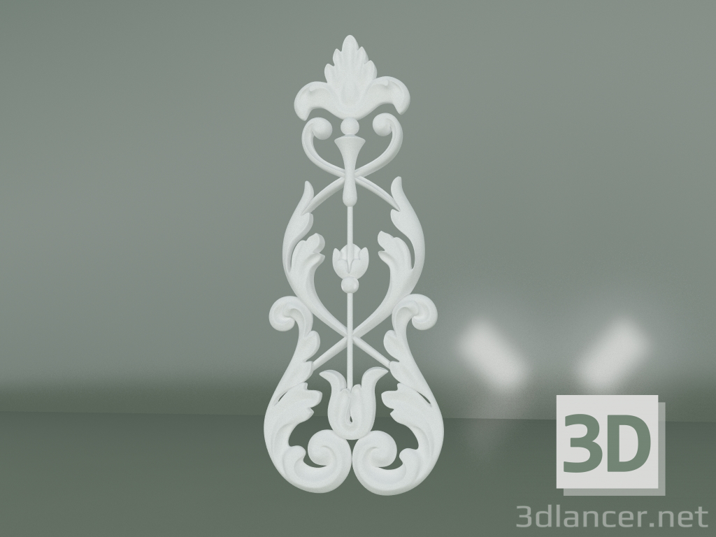 3d model Stucco decoration element ED075-1 - preview