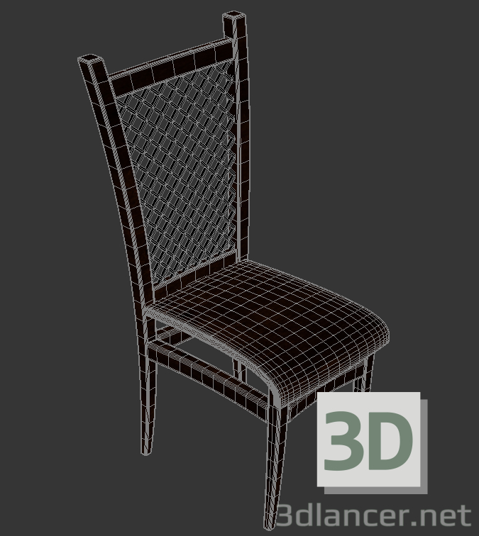 Silla 3D modelo Compro - render