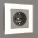 3d model Earth socket (brushed nickel) - preview