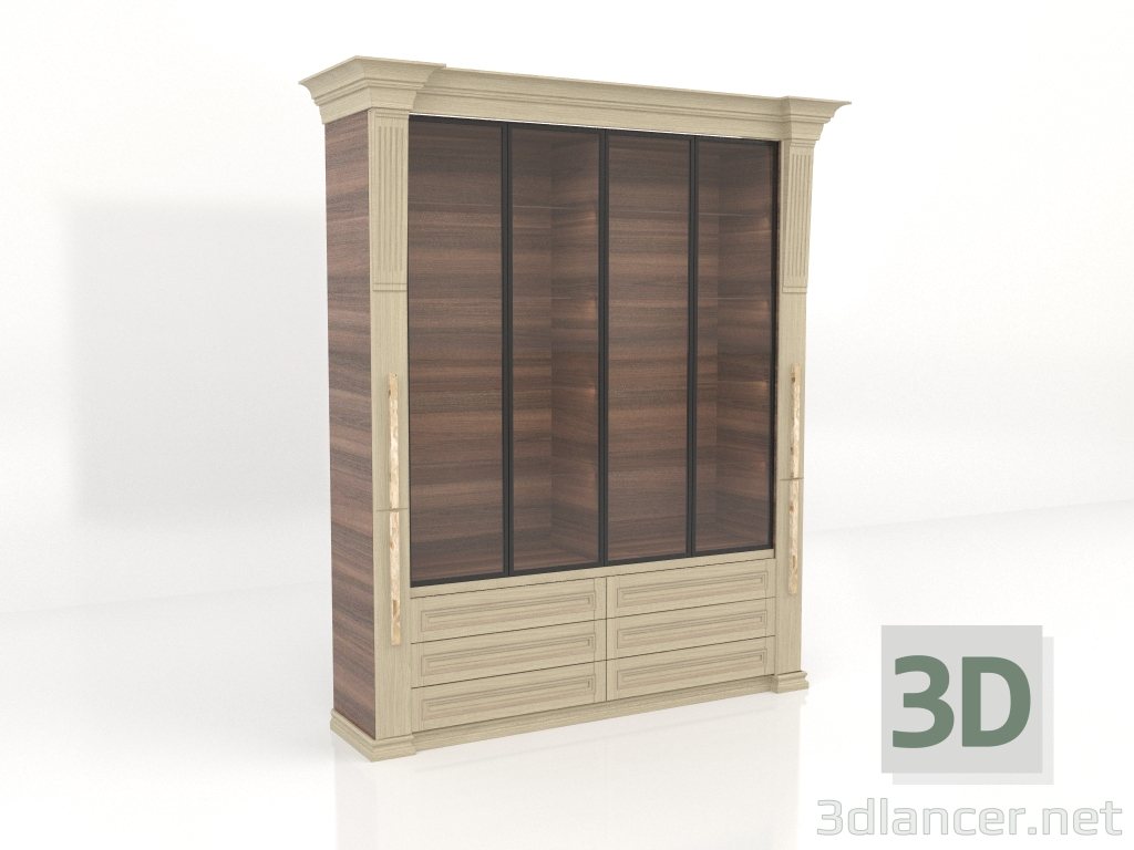 3d model Conjunto modular (armario salón) - vista previa