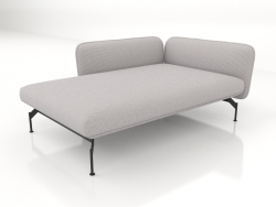 Chaise longue 125 com apoio de braço 85 à esquerda (001)