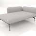 3D Modell Chaiselongue 125 mit Armlehne 85 links (001) - Vorschau