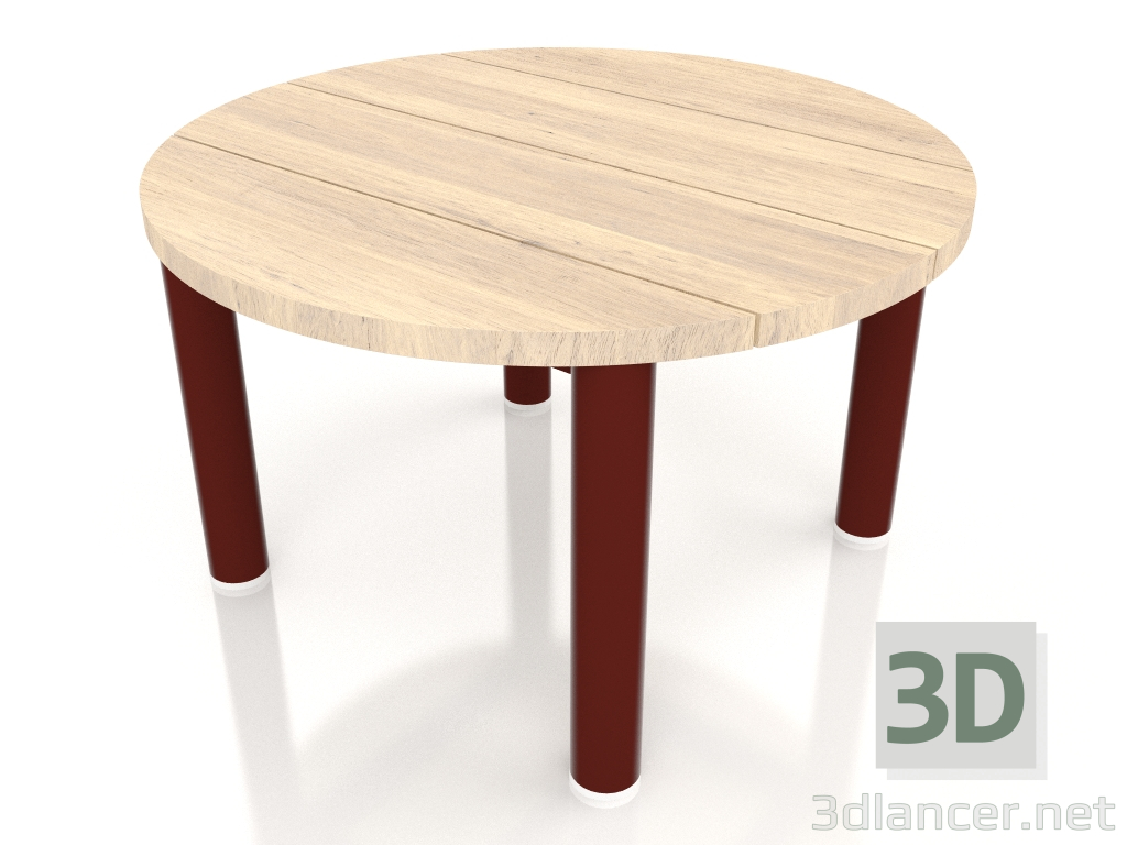 3d модель Стіл журнальний D 60 (Wine red, Iroko wood) – превью