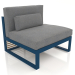 3d model Modular sofa, section 3, high back (Grey blue) - preview