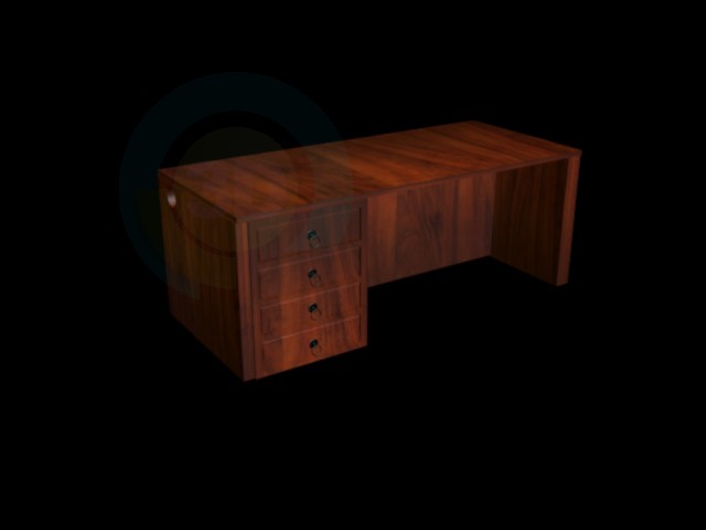 Modelo 3d Mesa do diretor - preview