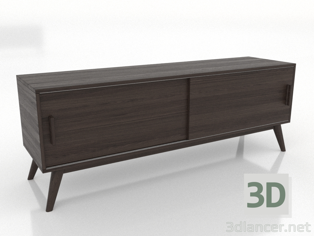modello 3D Mobile TV 2 1500 mm (frassino noce) - anteprima modello 3D Mobile TV 2 1500 mm (frassino noce) - anteprima