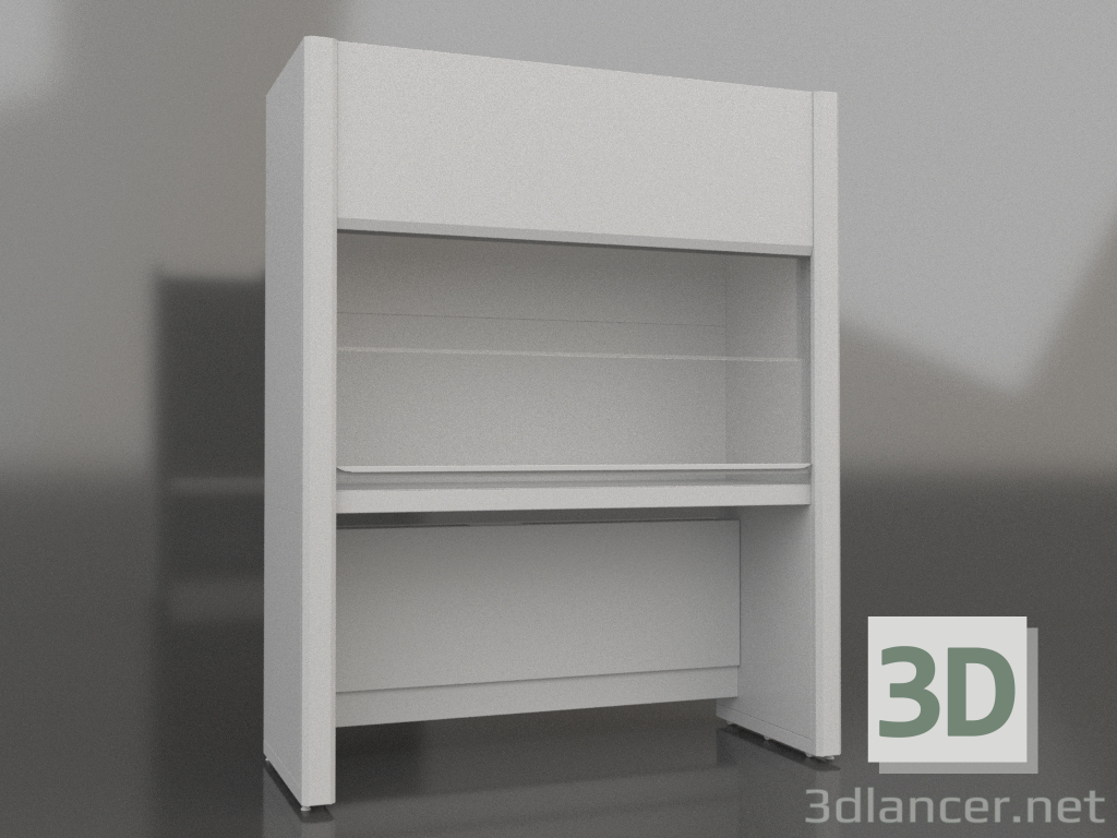 3d model Exhaust cabinet for muffle furnaces LK-1800 ShVM - preview 3d model Exhaust cabinet for muffle furnaces LK-1800 ShVM - preview