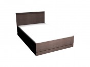 Cama doble de 140 x 220 (Roble Oscuro)