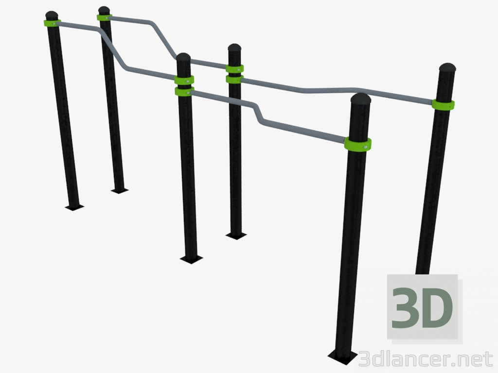 3d model Complejo deportivo - vista previa