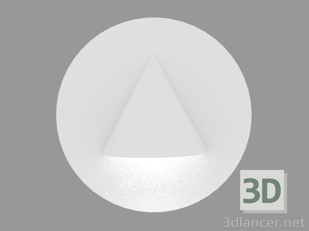 3D modeli Gömme duvar lambası MINIDIAPASON ROUND (S4563) - önizleme