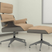 3d model Sillon con Ottoman - vista previa