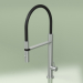 3d model Kitchen sink mixer with black flexible hose and two-jet hand shower (399, AS) - preview