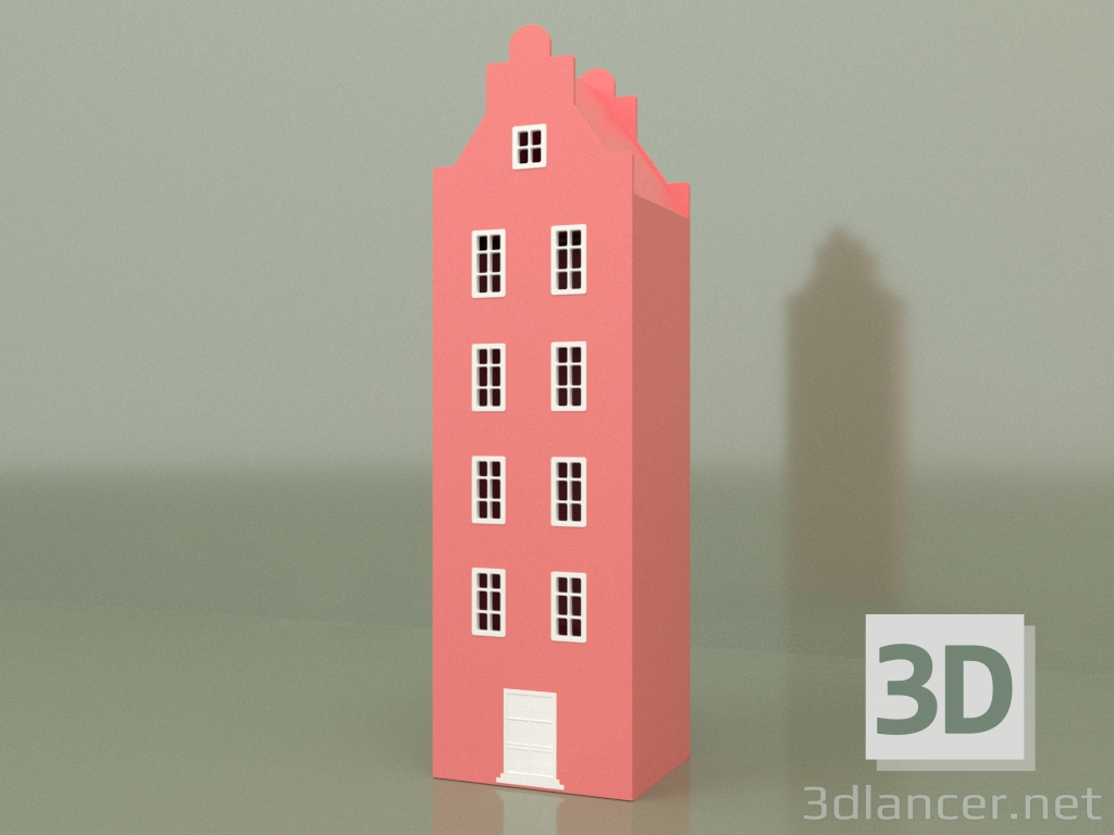 3d model Armario-lodge ASH-7XL (Coral) - vista previa