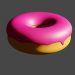 3d donut model buy - render