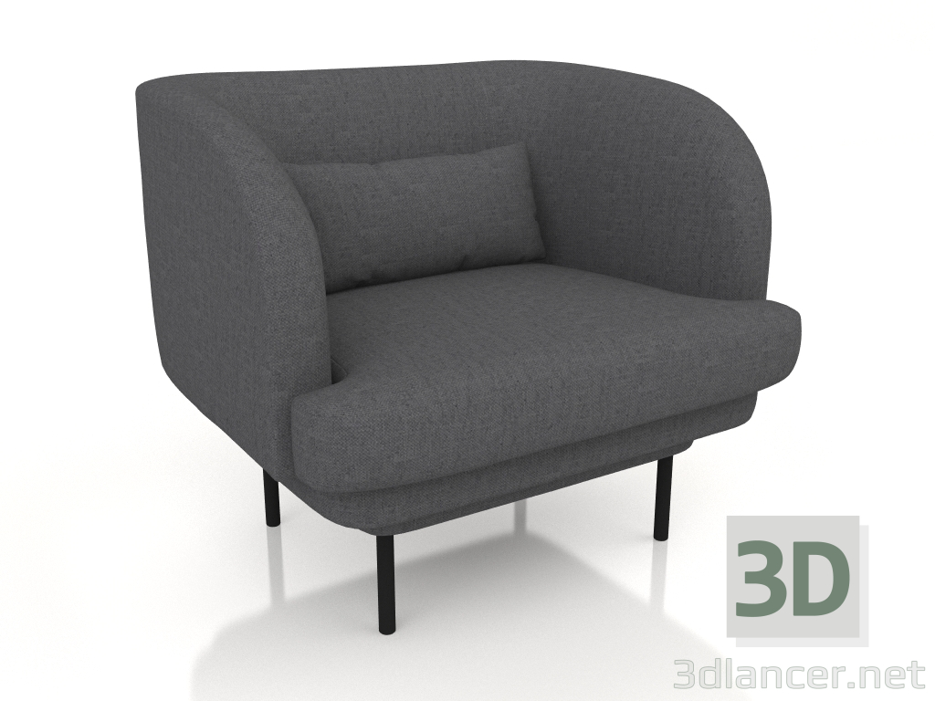 modèle 3D Fauteuil Mia - preview