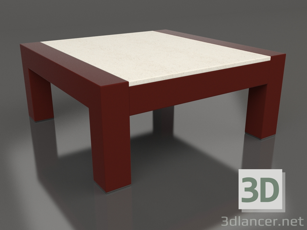 3D modeli Yan sehpa (Şarap kırmızısı, DEKTON Danae) - önizleme