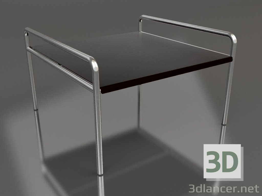 3d model Mesa de centro 76 con tablero de aluminio (Negro) - vista previa