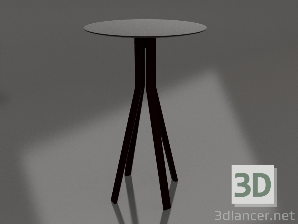 modèle 3D Table de bar (Noir) - preview