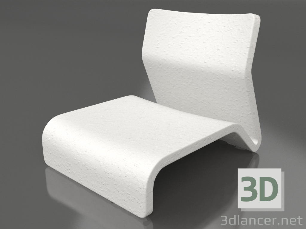 3d model Club chair (Grey) - preview