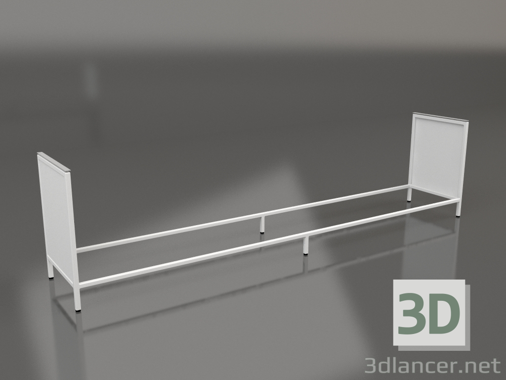 3D Modell Insel V1 (Wand) auf 60 Rahmen 6 (grau) - Vorschau