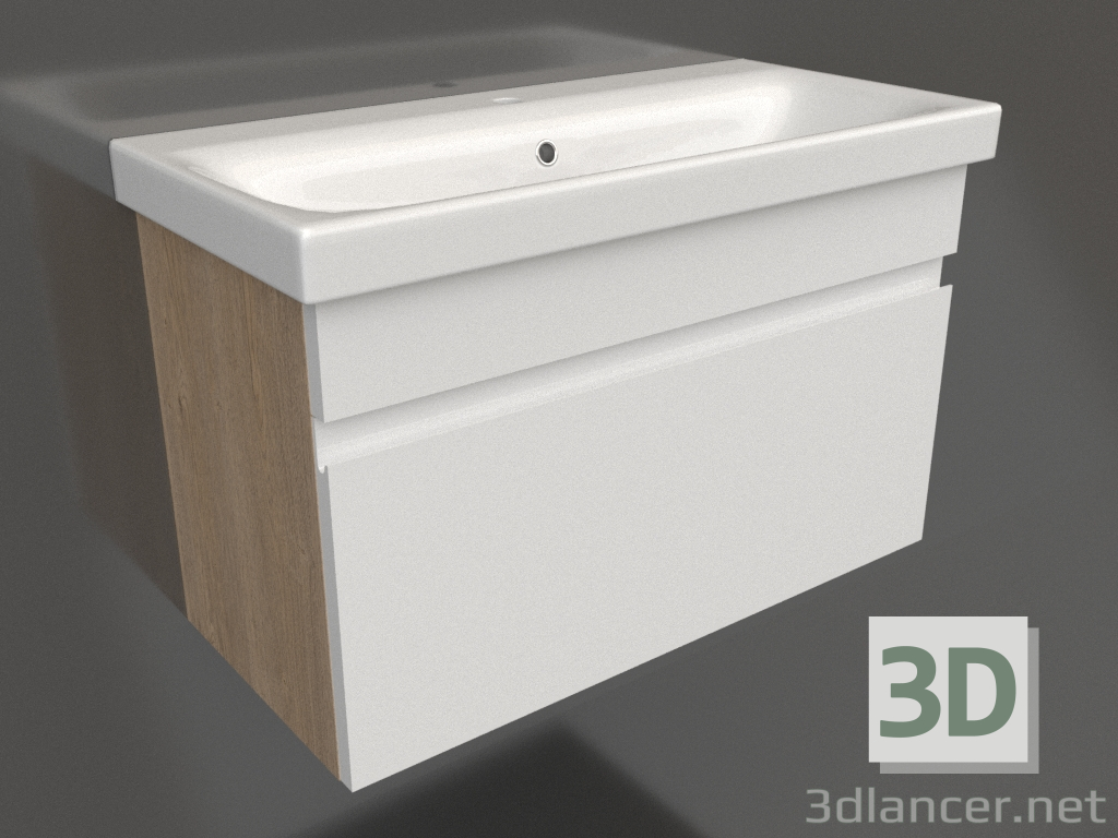 3D modeli Asma dolap 80 cm (SRT0108DB) - önizleme