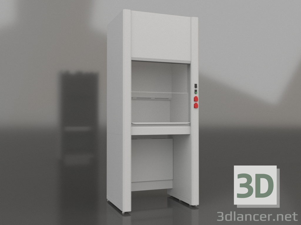 3d model Metal fume cupboard LK-900 SHV-MET - preview 3d model Metal fume cupboard LK-900 SHV-MET - preview