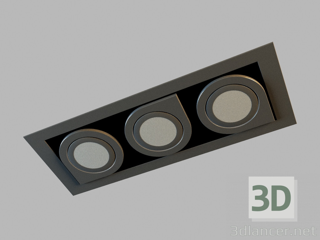 3d model Ceiling recessed lamp 8147 - preview