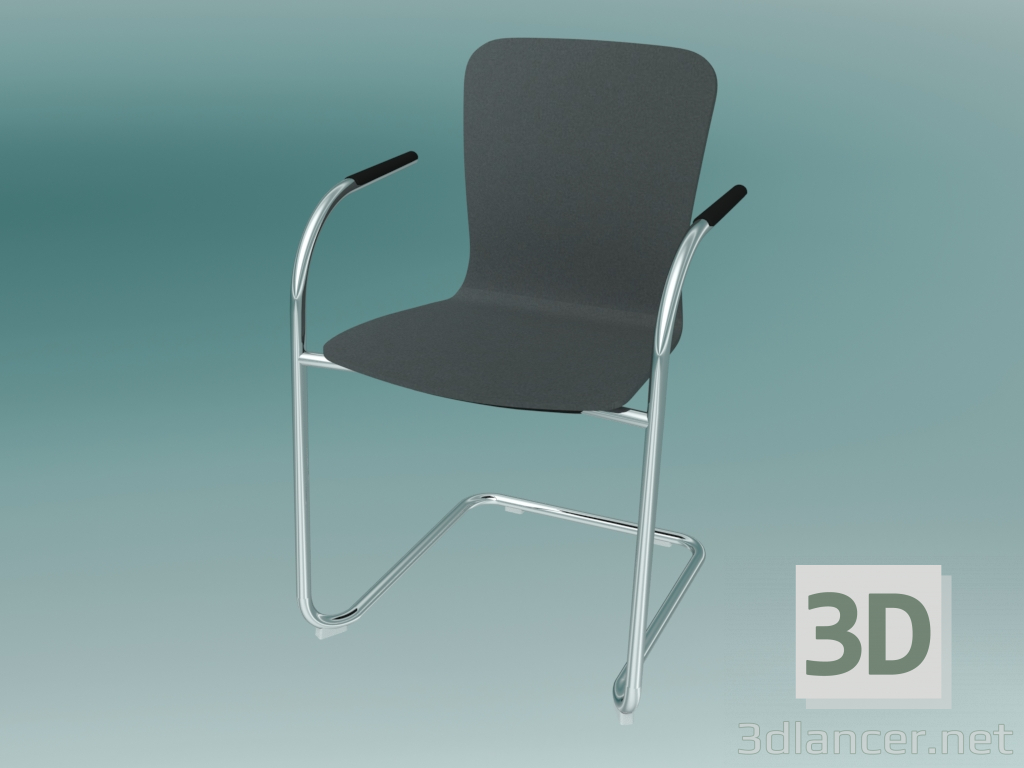 3d model Silla de visitante (K13V1 2P) - vista previa