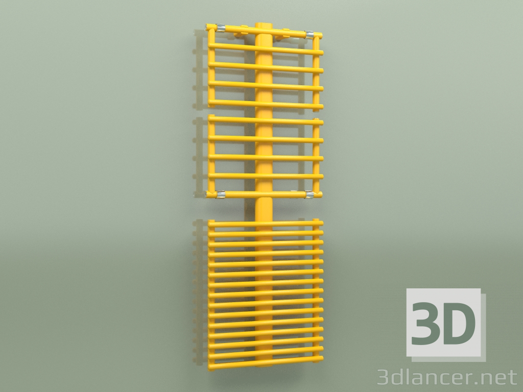 3d model Barra de toalla calefactable GETUP (1499, amarillo melón - RAL 1028) - vista previa