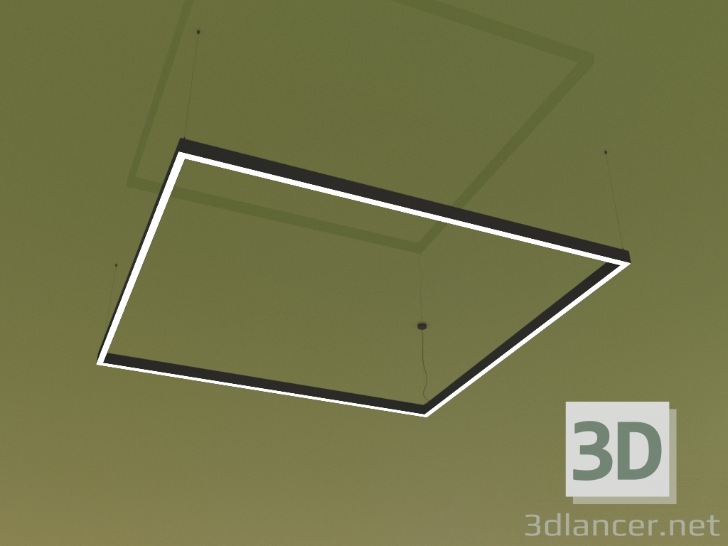 3d model Luminaire KVADRATO (2005 mm) - preview