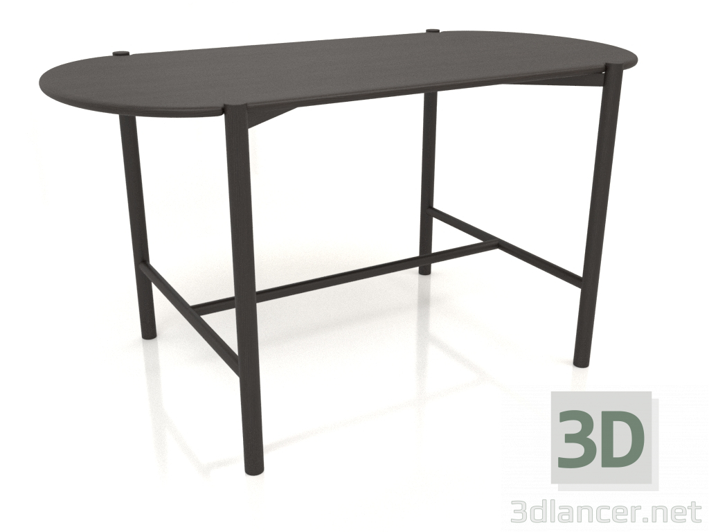 3d model Mesa de comedor DT 08 (1400x740x754, madera marrón oscuro) - vista previa