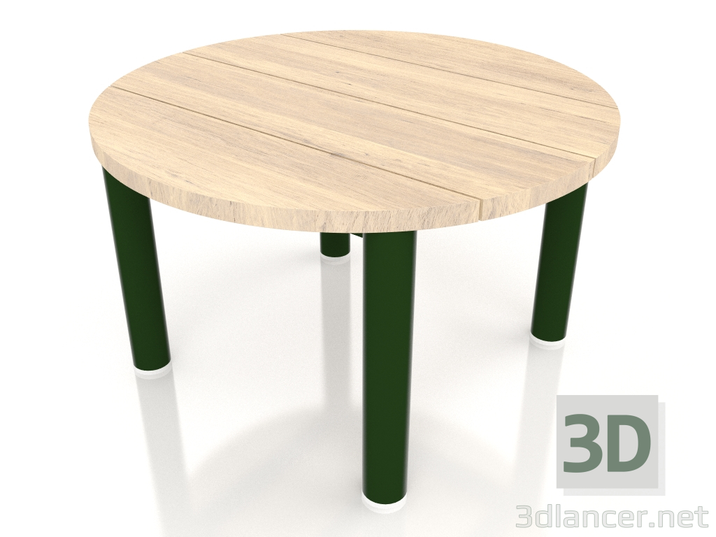 modèle 3D Table basse D 60 (Vert bouteille, Bois Iroko) - preview