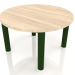 3d model Coffee table D 60 (Bottle green, Iroko wood) - preview