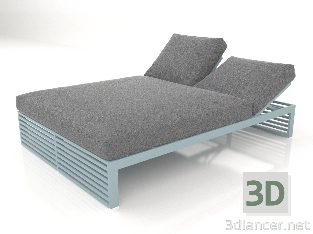 3d model Cama de descanso 140 (Gris azul) - vista previa