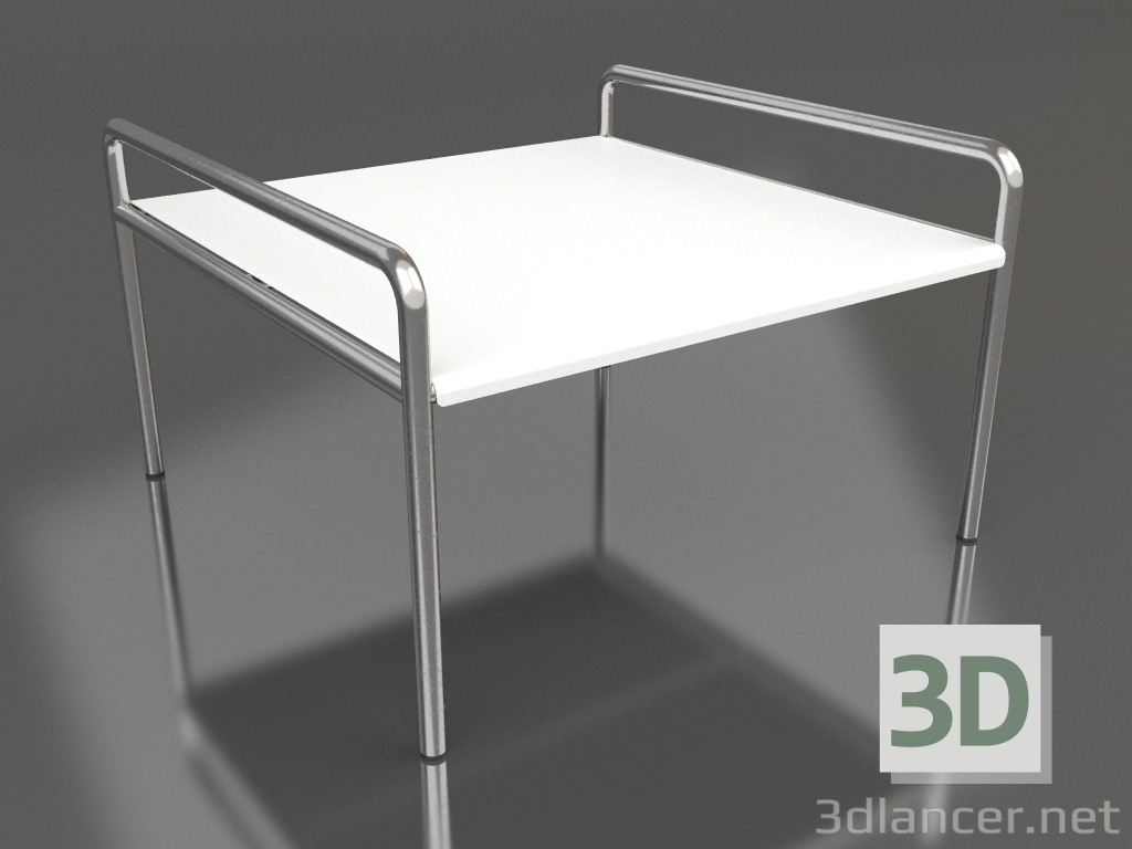 modèle 3D Table basse 76 avec plateau en aluminium (Blanc) - preview